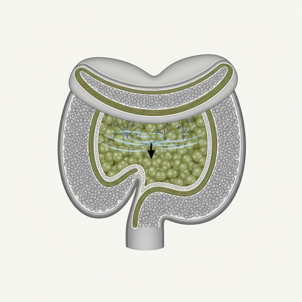 Scientific illustration of water-holding capacity and bulking effect of insoluble fibre